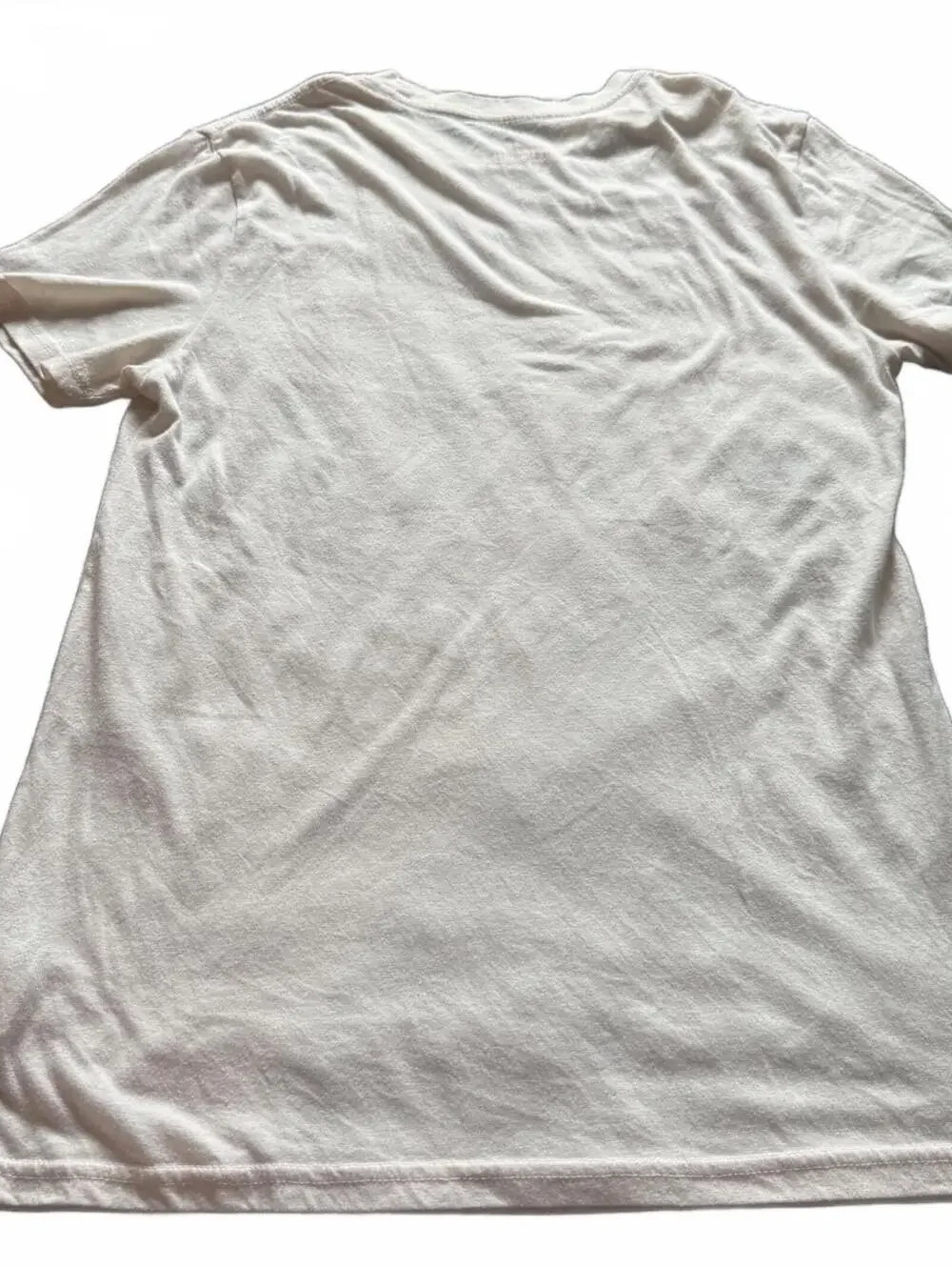 Lancaster Vintage Miller Lite Milwaukee Cream Reverse Print Tee Shirt M